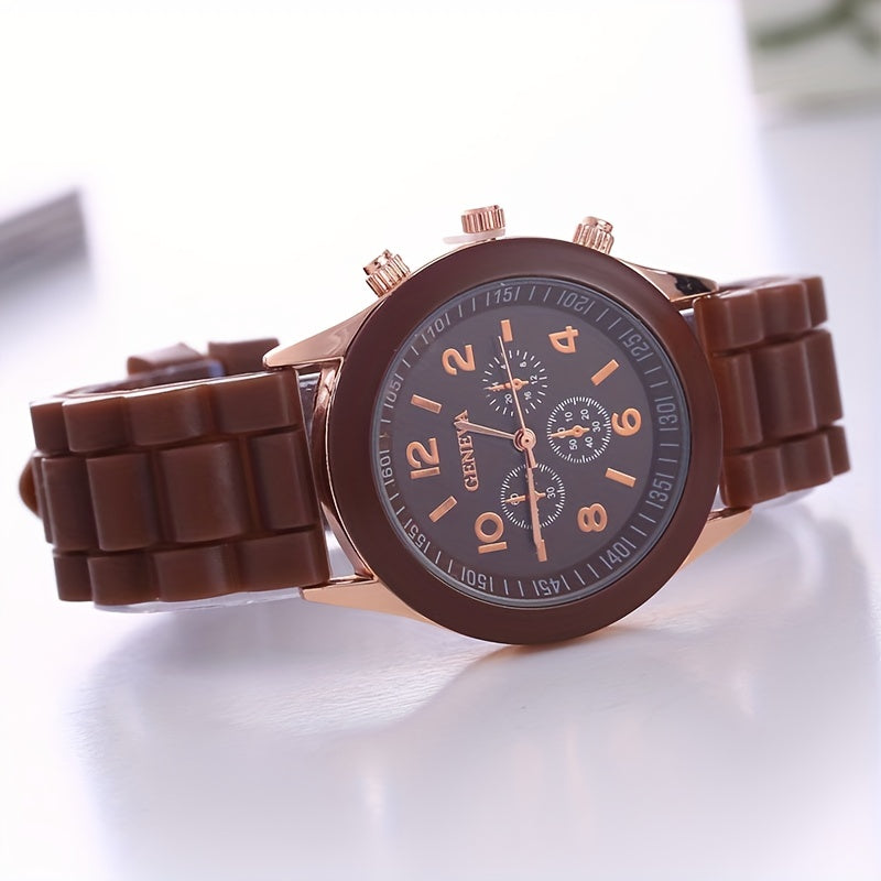 Fashion Silicone Colorful Casual Watch, Ideal choice for Gifts