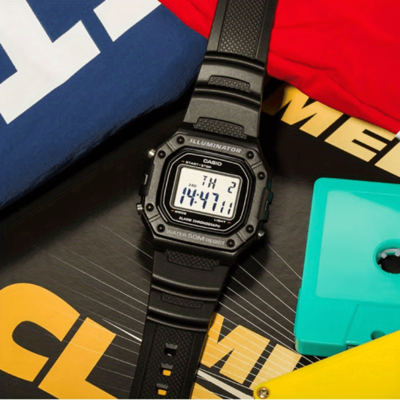 CASIO Classic Chronograph Watch - Women's Digital Sports Watch with Alarm, 50M Water Resistance, Resin Band - Perfect for Outdoor Enthusiasts