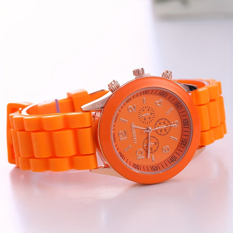 Fashion Silicone Colorful Casual Watch, Ideal choice for Gifts