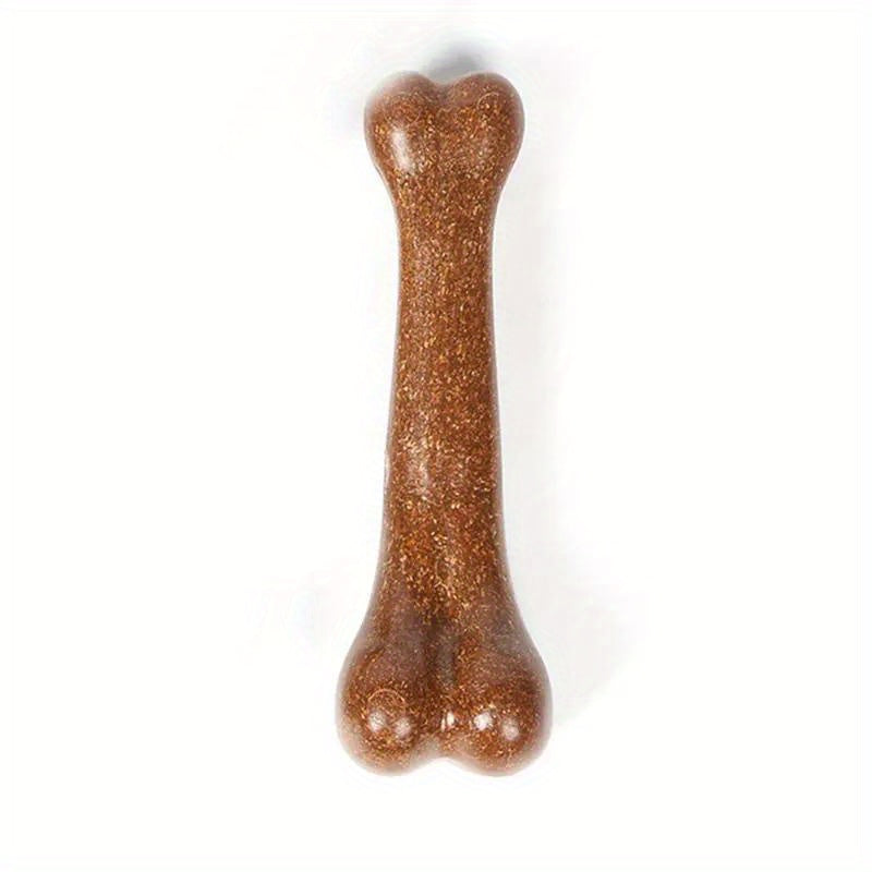 12/15cm Realistic Bone Dog Chew Toy with Wooden Chew Beads & PP Material - Durable, Anti-Bite Design, Interactive Teething Toy for Small Dogs, Pet Reward for Dental Health, Dental Health Tool, Natural Look, Safe Material, Sma
