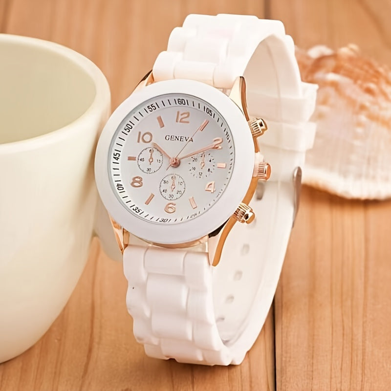 Fashion Silicone Colorful Casual Watch, Ideal choice for Gifts