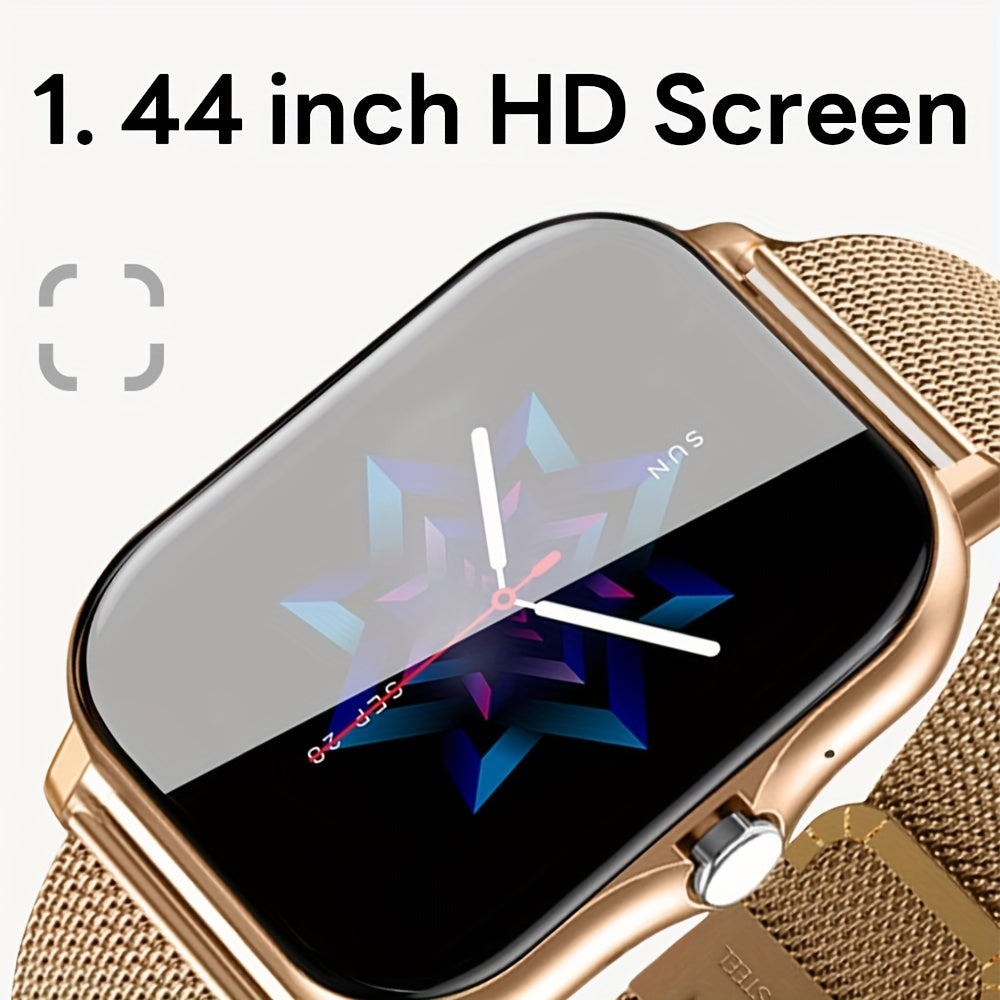 NEW Smart Watch 1.44"Inch Wireless Calling/Receiving Multiple Sports Modes Sedentary Reminder Weather Forecast Message Notification Borderlessslim Design Multi-SportMode For Android & For IPhones For Men&Women AS A Gift
