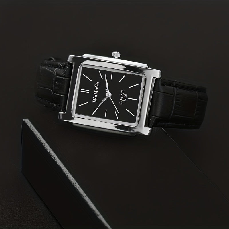 Men's Fashion Square Strap Watch Holiday Gift