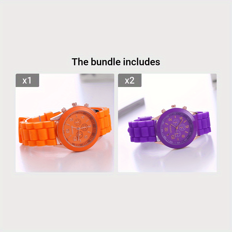 Fashion-Forward Round Pointer Quartz Watch - Accurate Triple Dial, Water-Resistant, Durable Silicone Strap - Perfect Sports Wristwatch for Active Men & Women - An Ideal Gift Choice