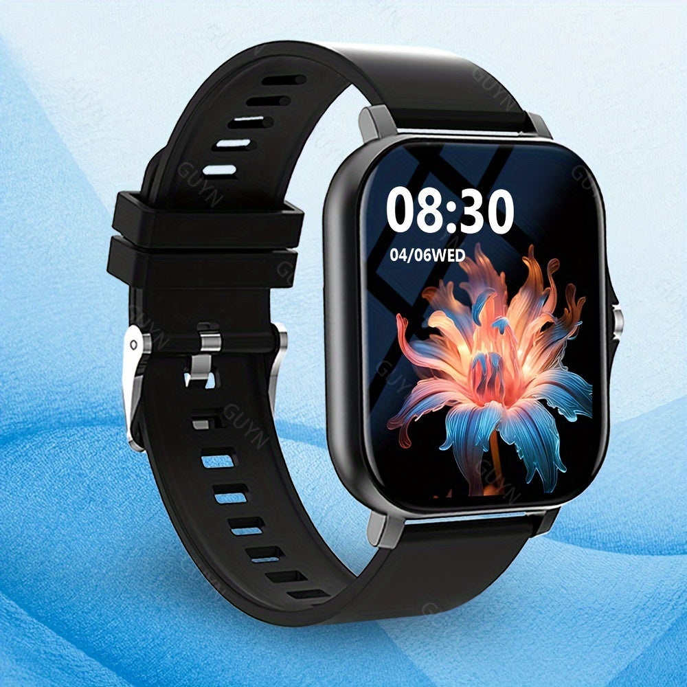 Smart Watch With Wireless Calling/Dialing, Multiple Sports Modes, Fitness Tracker, Customizable Wallpaper, Compatible With IPhone/Android, Sporty Smartwatch With Health Monitoring