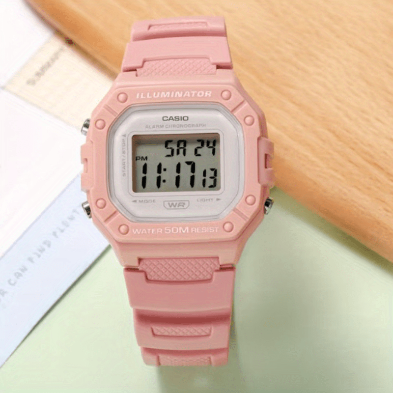 CASIO Classic Chronograph Watch - Women's Digital Sports Watch with Alarm, 50M Water Resistance, Resin Band - Perfect for Outdoor Enthusiasts