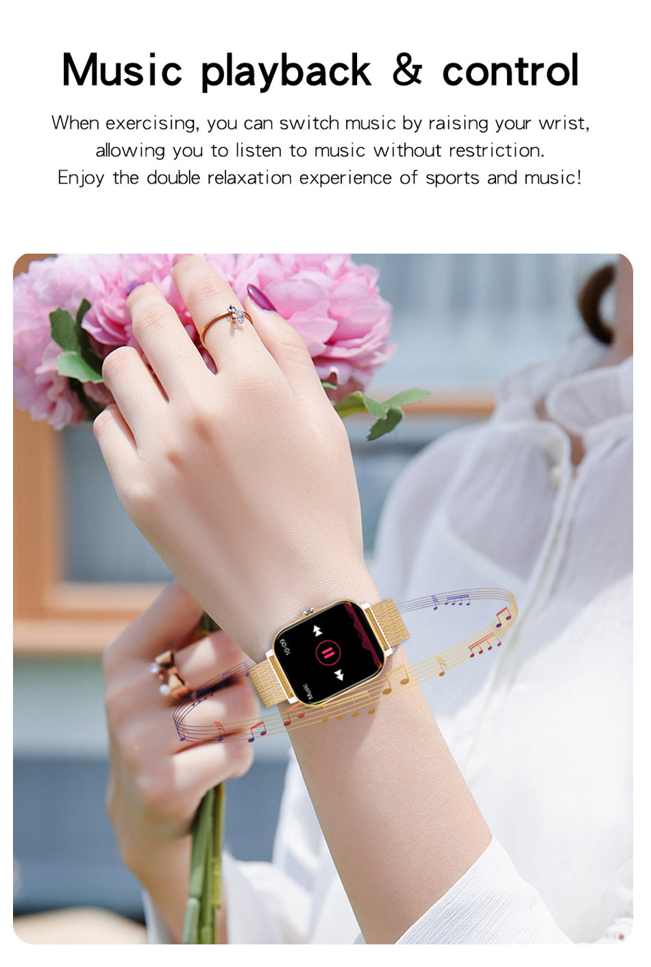 Smartwatch, Men's/Women's Watch, Call & Message Alerts, Large Screen Display, Multi-Sport Modes for Fitness Activities