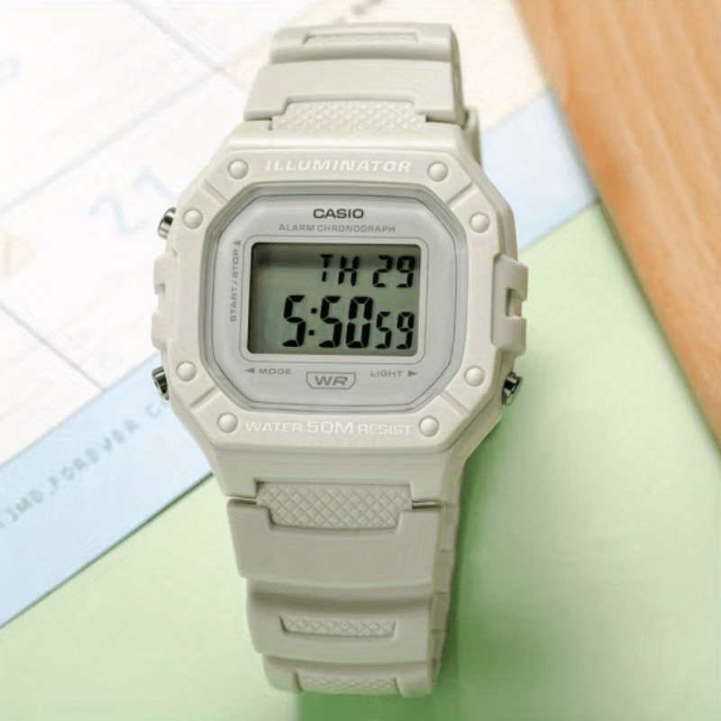 CASIO Classic Chronograph Watch - Women's Digital Sports Watch with Alarm, 50M Water Resistance, Resin Band - Perfect for Outdoor Enthusiasts