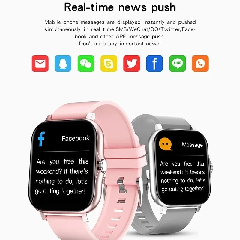 GT20 Smart Watch Men Women BT Call 1.69 Inch Big Screen Sport Heart Rate Monitor Smartwatch Sports Watches Clock for Girl Boy