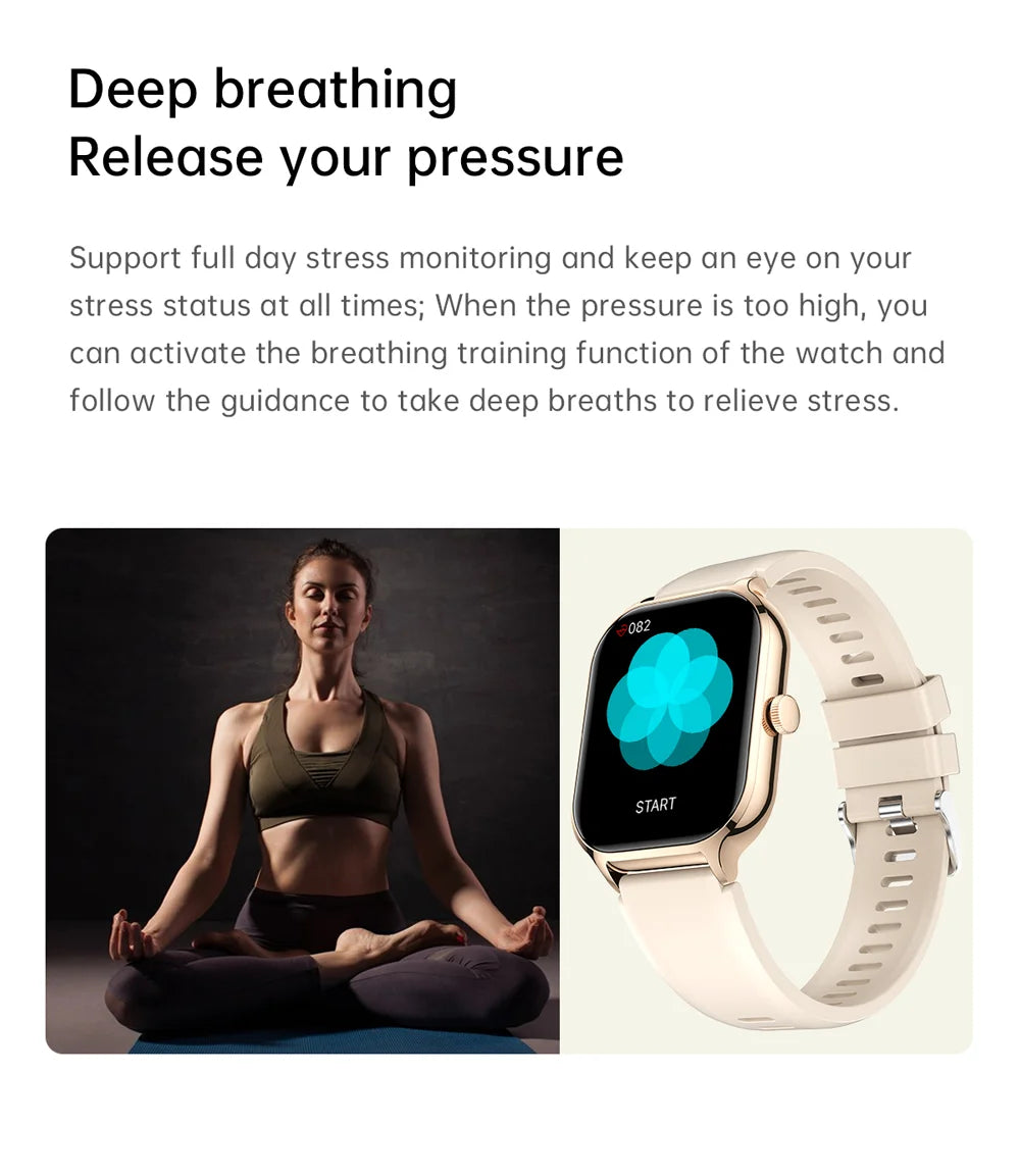 Hot Selling Z49 Smart Watch Fitness Waterproof Bt Smartwatch Watches Big Screen Women Manufacturer Custom Reloj Inteligente