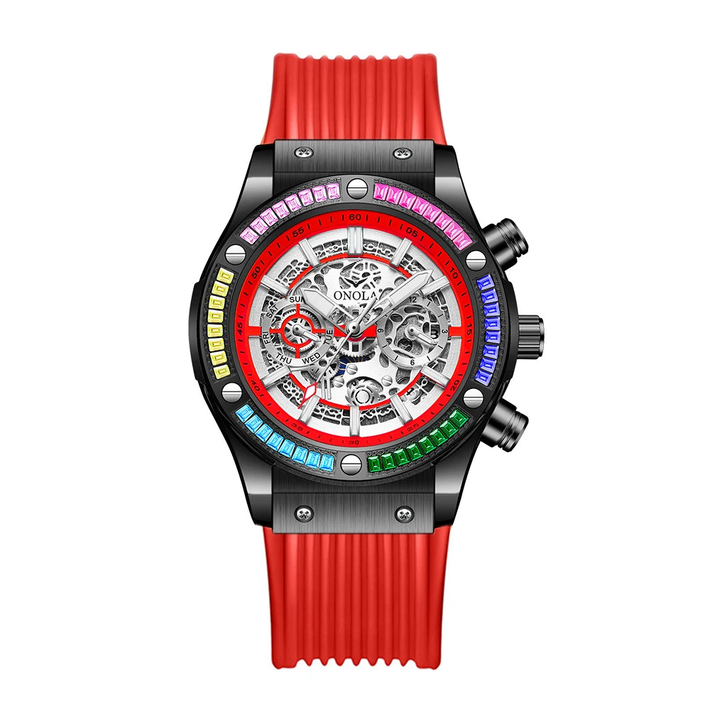 ONOLA 6841 Automatic Mechanical Top Selling Watch Man Watches Man Brand Luxury New Model Automatic Mechanical Watch Man