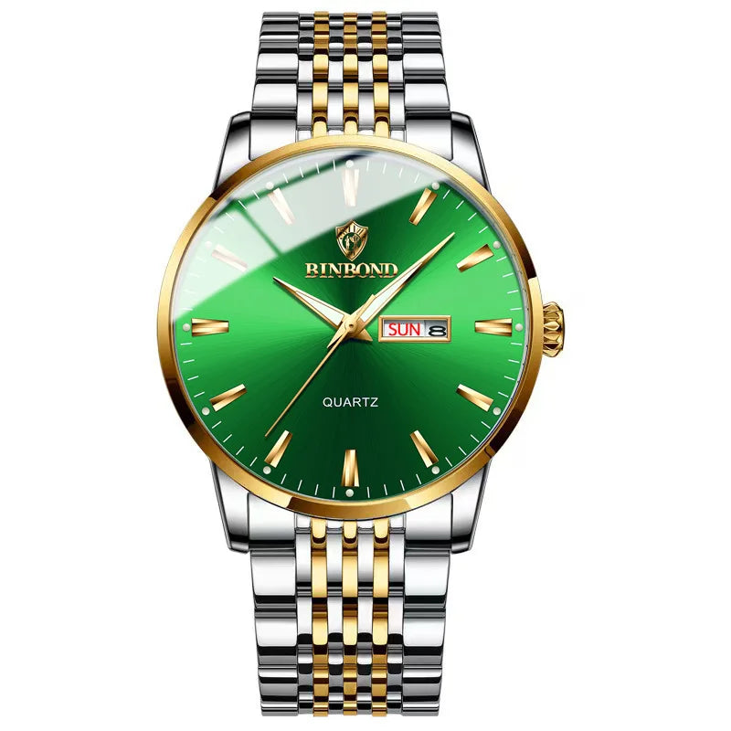 Binbond B9222 9222 New Product Fashion Classic Style Men Quartz Watches Stainless Steel Band Ultra-thin Wristwatch for Male Man