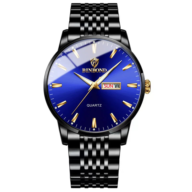 Binbond B9222 9222 New Product Fashion Classic Style Men Quartz Watches Stainless Steel Band Ultra-thin Wristwatch for Male Man