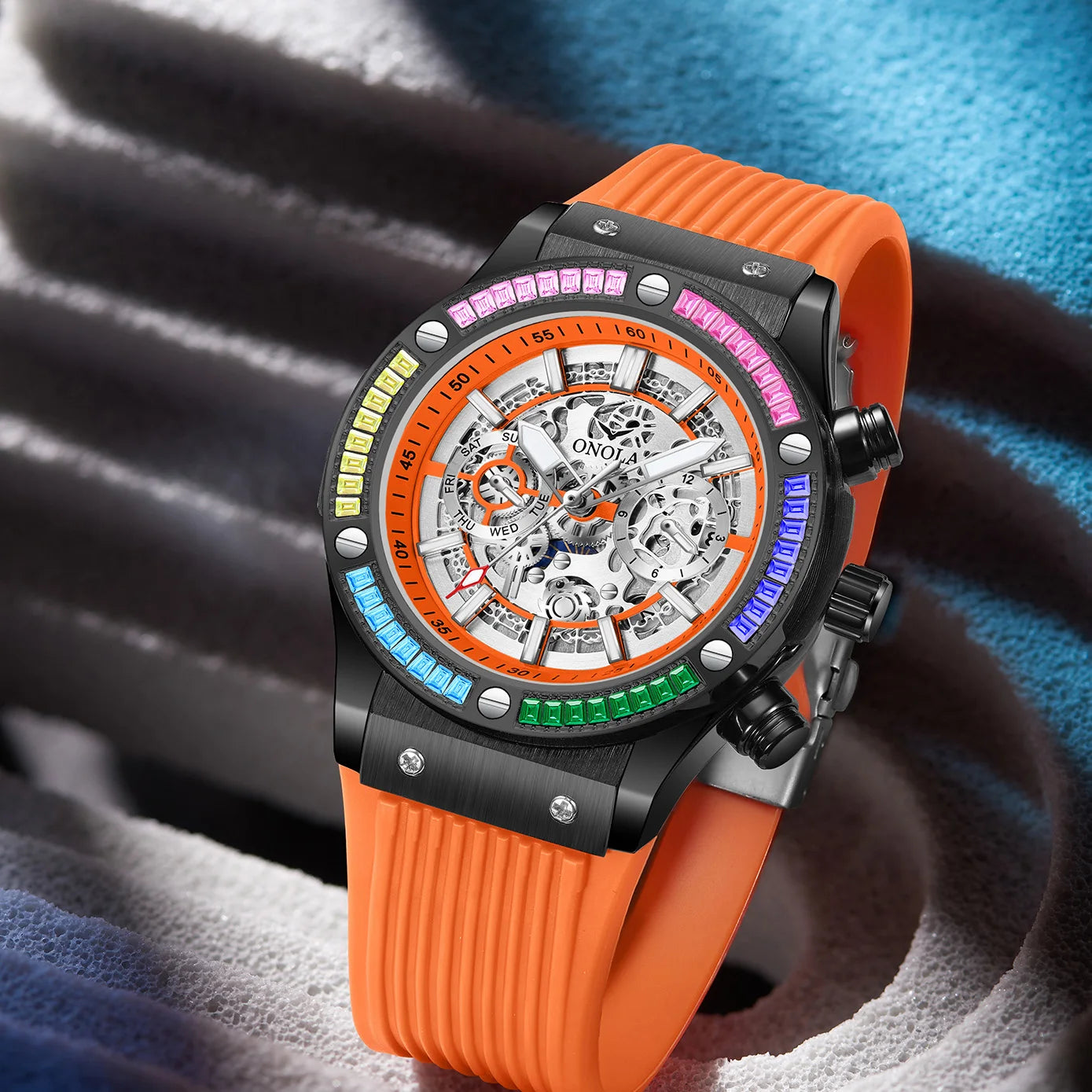 ONOLA 6841 Automatic Mechanical Top Selling Watch Man Watches Man Brand Luxury New Model Automatic Mechanical Watch Man