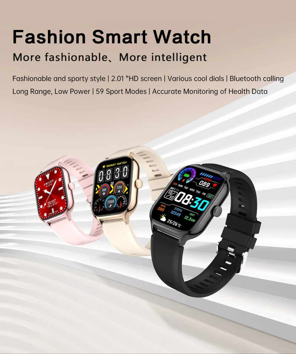 Hot Selling Z49 Smart Watch Fitness Waterproof Bt Smartwatch Watches Big Screen Women Manufacturer Custom Reloj Inteligente
