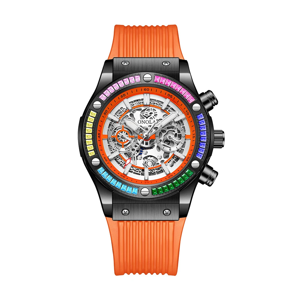 ONOLA 6841 Automatic Mechanical Top Selling Watch Man Watches Man Brand Luxury New Model Automatic Mechanical Watch Man