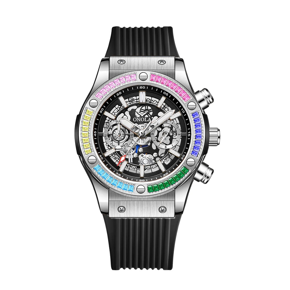 ONOLA 6841 Automatic Mechanical Top Selling Watch Man Watches Man Brand Luxury New Model Automatic Mechanical Watch Man