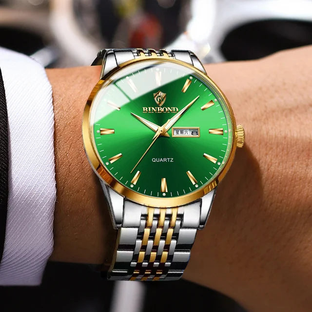 Binbond B9222 9222 New Product Fashion Classic Style Men Quartz Watches Stainless Steel Band Ultra-thin Wristwatch for Male Man