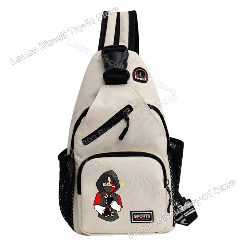 Fortnites Series Chest Bag Hot Game Student Shoulder Bag Multifunctional Fashion Women Man Small Backpack Funny Birthday Gifts