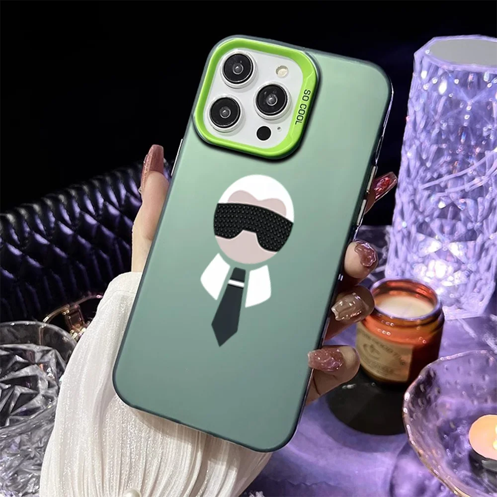 Phone Case for iPhone 12 11 13 14 15 16 Max Pro Plus IMD Plating Cover Famous Designer Head Portrait