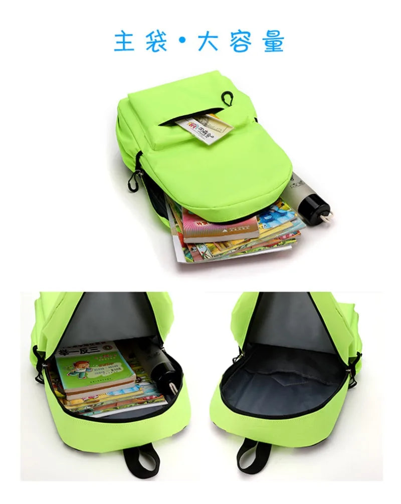 Fortnites Backpack Cartoon Anime Boys Girls Knapsack Teenager Printed School Bag Student Book Bag Rucksack Cute Birthday Gifts