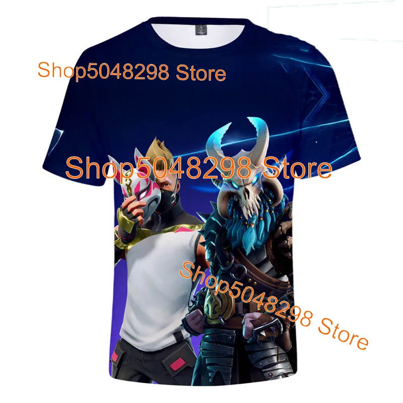 Bushranger Fortnite T Shirt for Kids 3D Print Banana Peely T-shirt Men Women's Tee Battle Royale Game Summer Tops Birthday Gifts