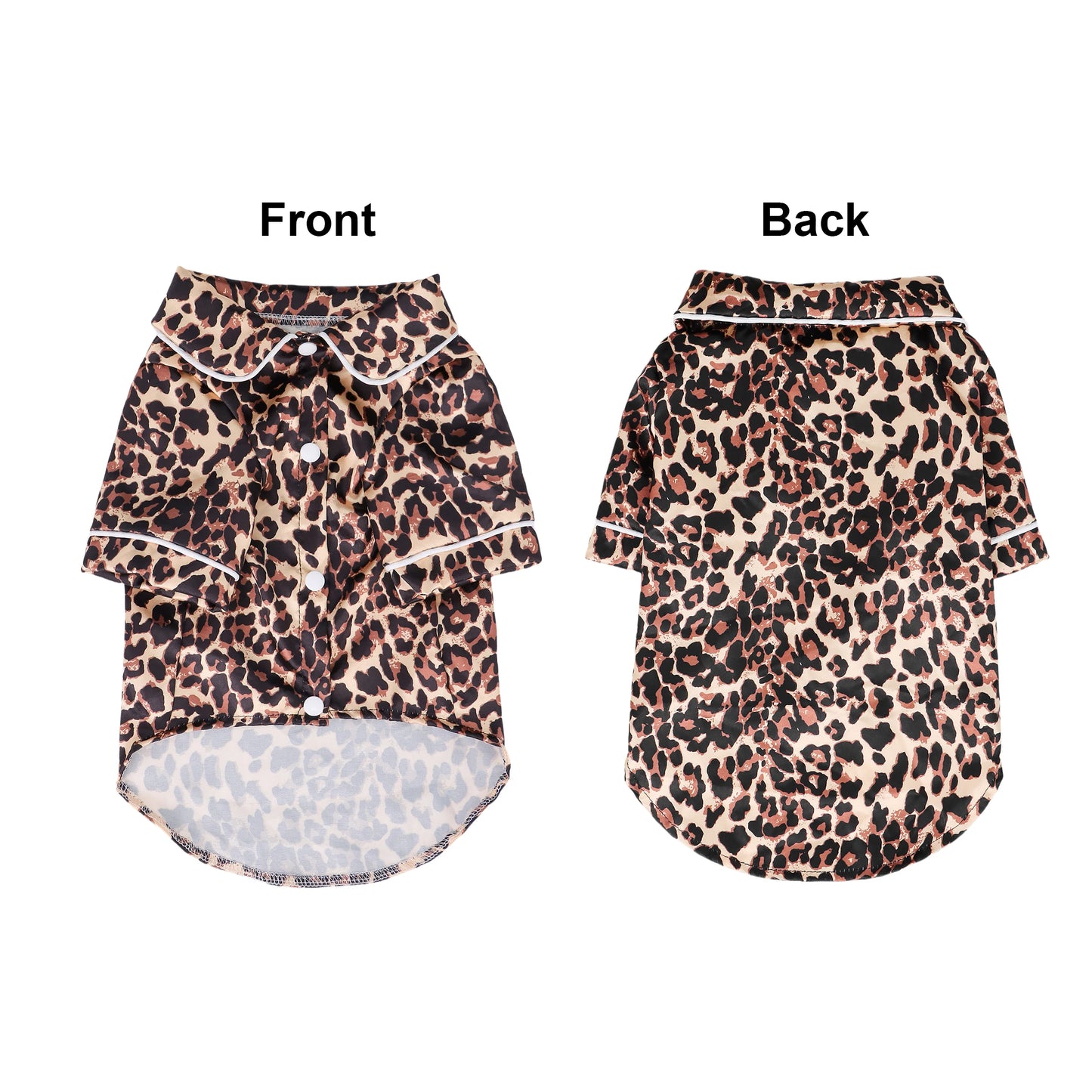 Pet Dog T Shirt Clothes - Cute Adorable Leopard & Bee & Cow Print, Lightweight Cozy Soft Homewear Outfit Pet Wear Clothes