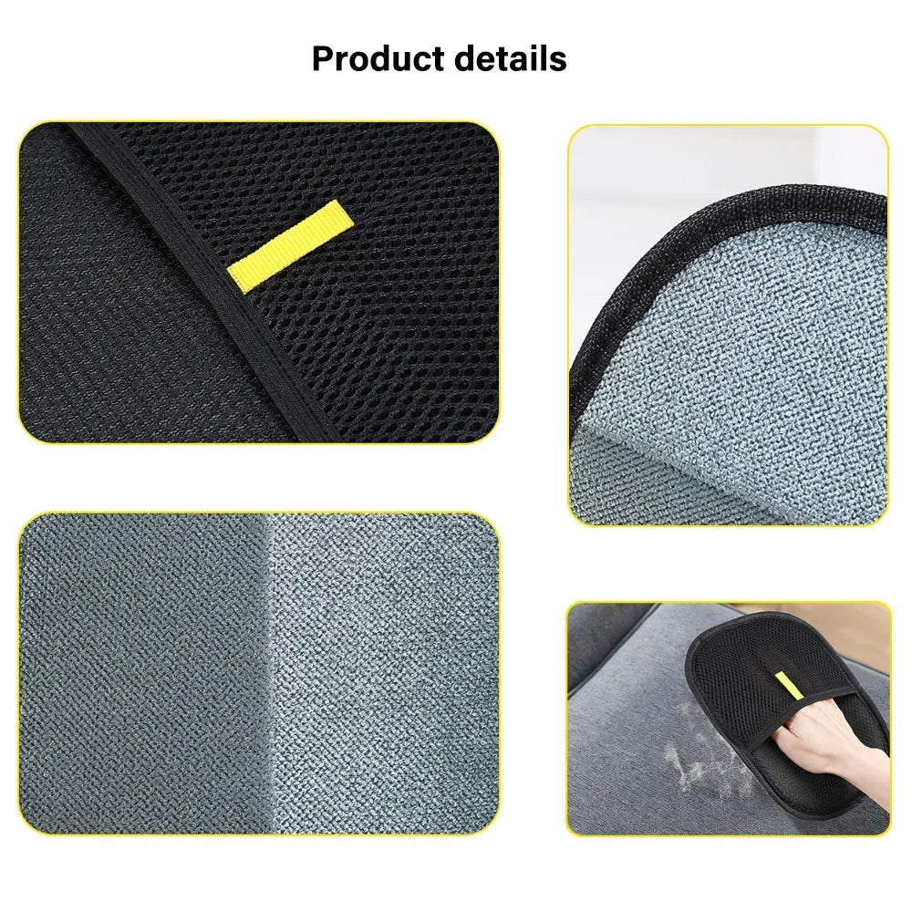Pet Hair Removal Tool Hair Remover Reusable Static Removal Gloves Double-Sided Grooming Gloves for Pets Removes Pet Fur Hair
