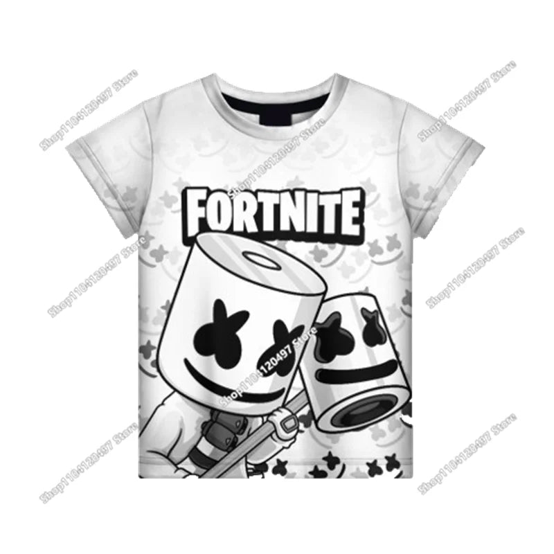Christmas Fortnite T-shirt Tees X Lord T Shirt Triggerfish Battle Royale Game Kids Men Women Harajuku Teen Clothes