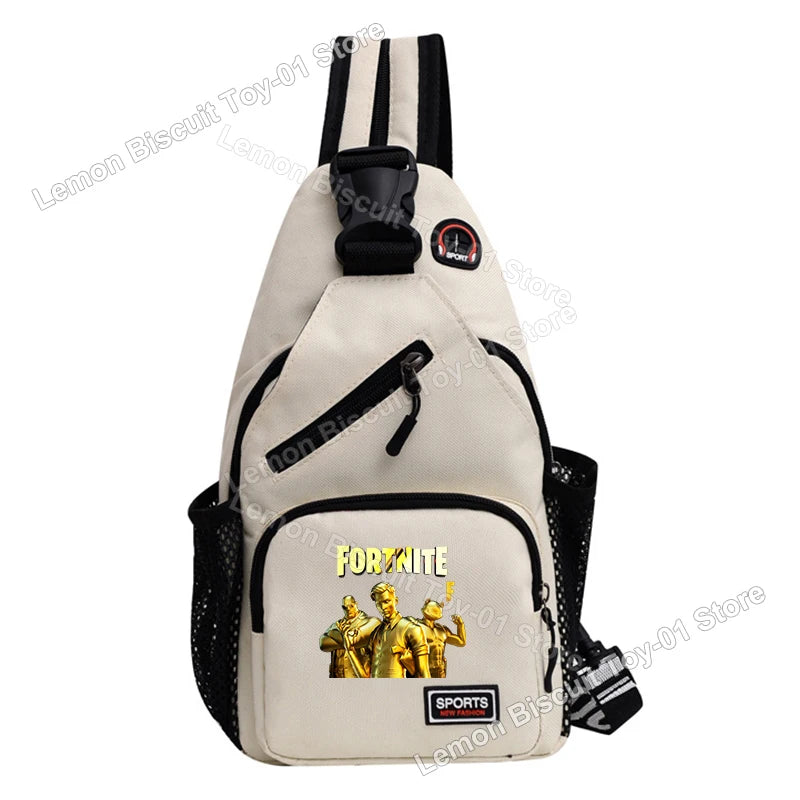 Fortnites Series Chest Bag Hot Game Student Shoulder Bag Multifunctional Fashion Women Man Small Backpack Funny Birthday Gifts