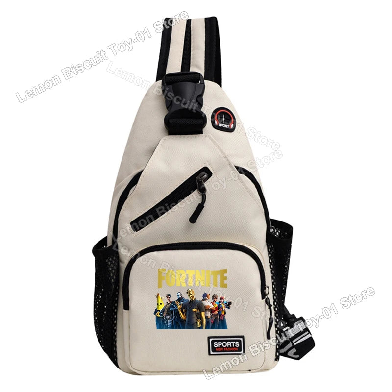 Fortnites Series Chest Bag Hot Game Student Shoulder Bag Multifunctional Fashion Women Man Small Backpack Funny Birthday Gifts