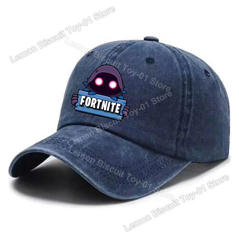 Fortnites Series Adult Baseball Cap Adjustable Hot Men Women Hat Washed Denim Retro Sun Visor Outdoor Sport Accessories Gifts