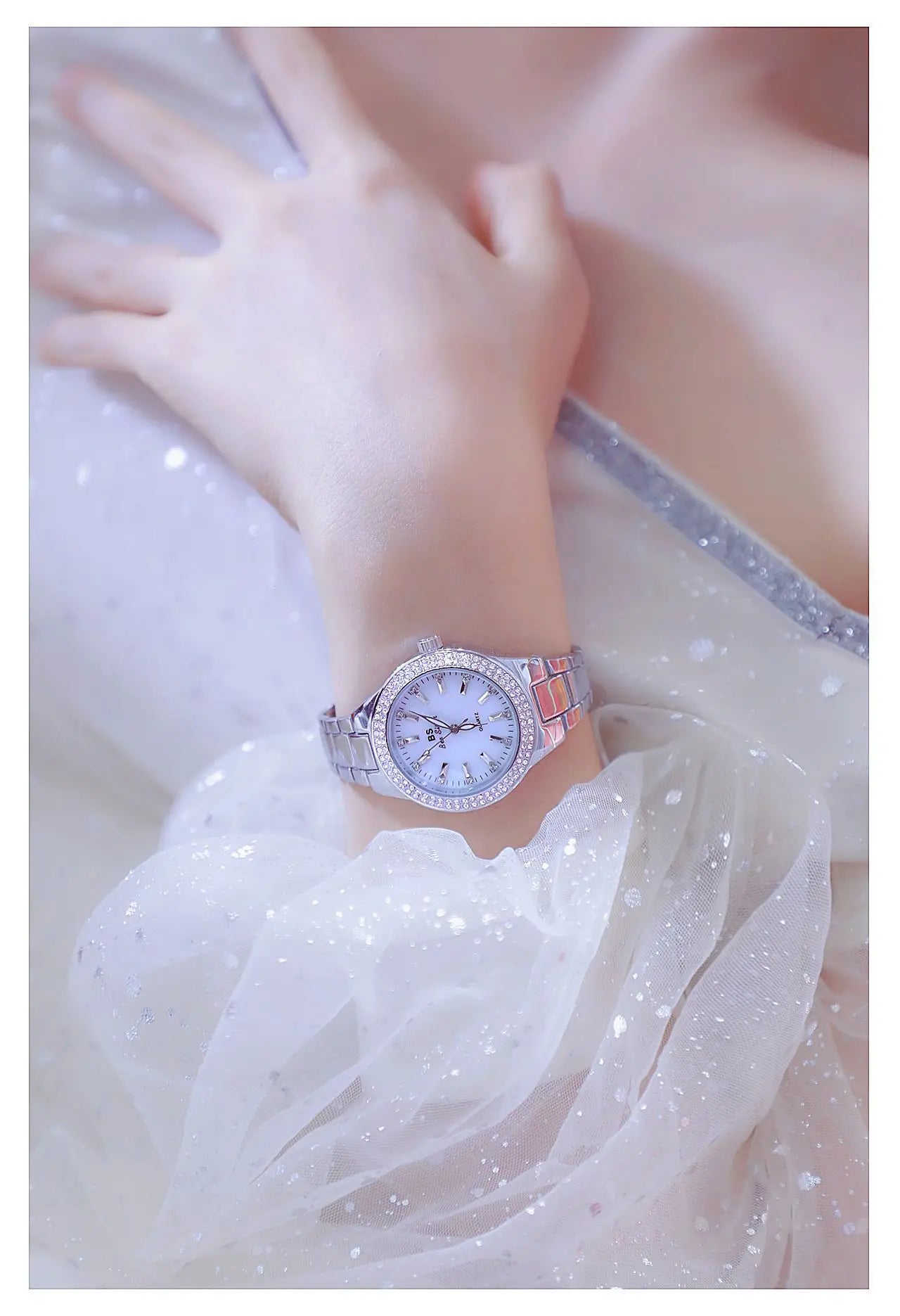 Women Wrist Watches For Ladies Dress Gold Watch Crystal Diamond Women Watches Stainless Steel Silver Clock Montre Femme