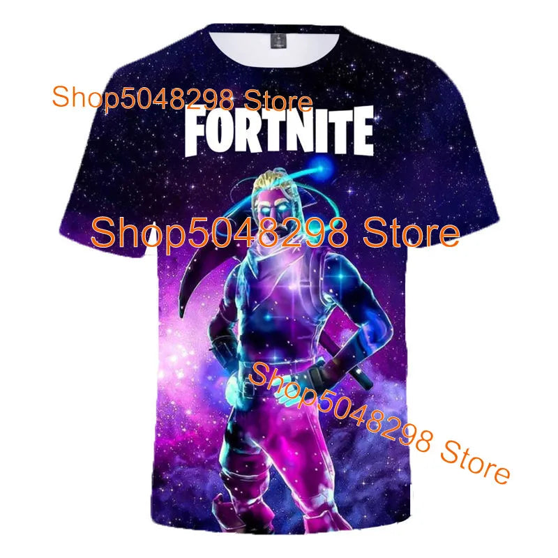 Bushranger Fortnite T Shirt for Kids 3D Print Banana Peely T-shirt Men Women's Tee Battle Royale Game Summer Tops Birthday Gifts