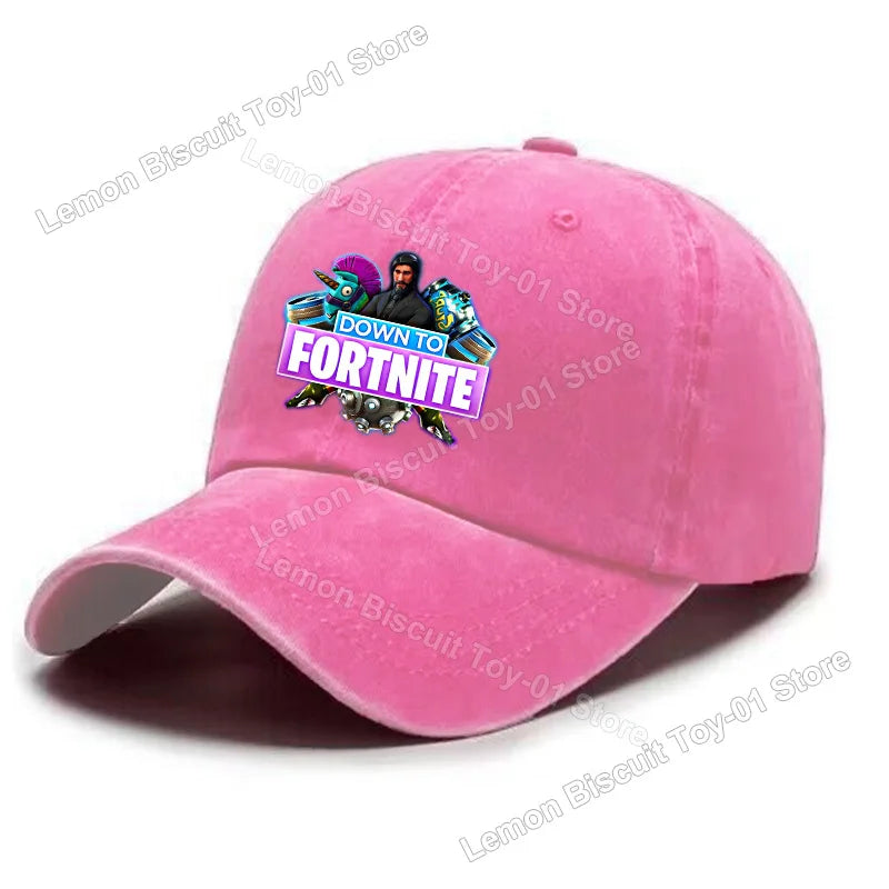 Fortnites Series Adult Baseball Cap Adjustable Hot Men Women Hat Washed Denim Retro Sun Visor Outdoor Sport Accessories Gifts