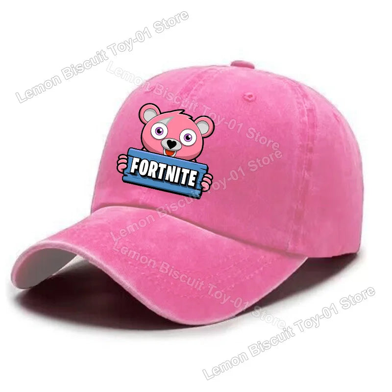 Fortnites Series Adult Baseball Cap Adjustable Hot Men Women Hat Washed Denim Retro Sun Visor Outdoor Sport Accessories Gifts