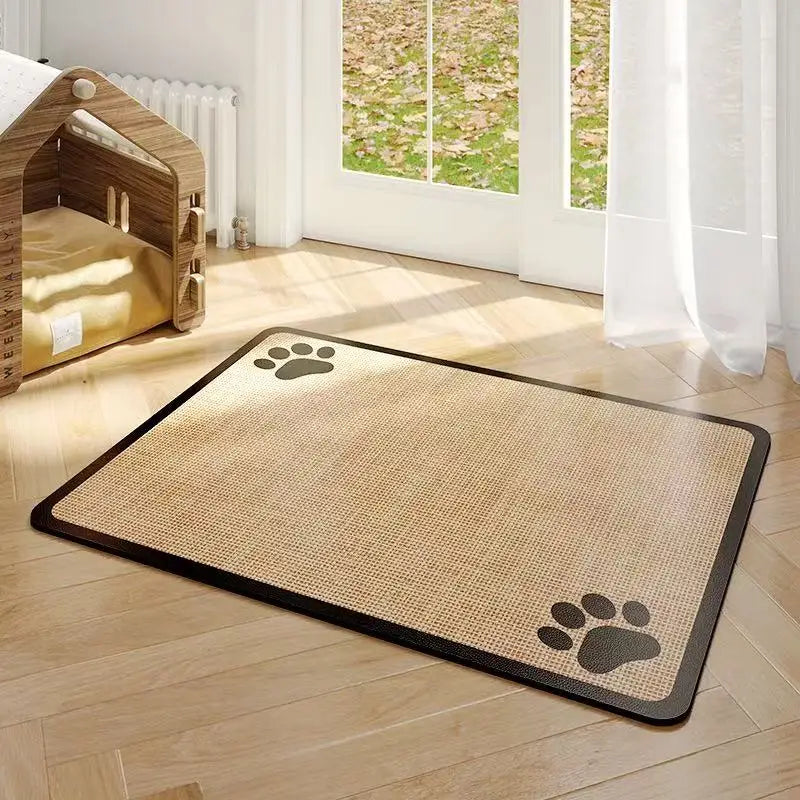 VIKAMA diatom mud pet dining area cat and dog placemat, water-absorbing, anti-slip feeding, splash-proof pad, pet supplies