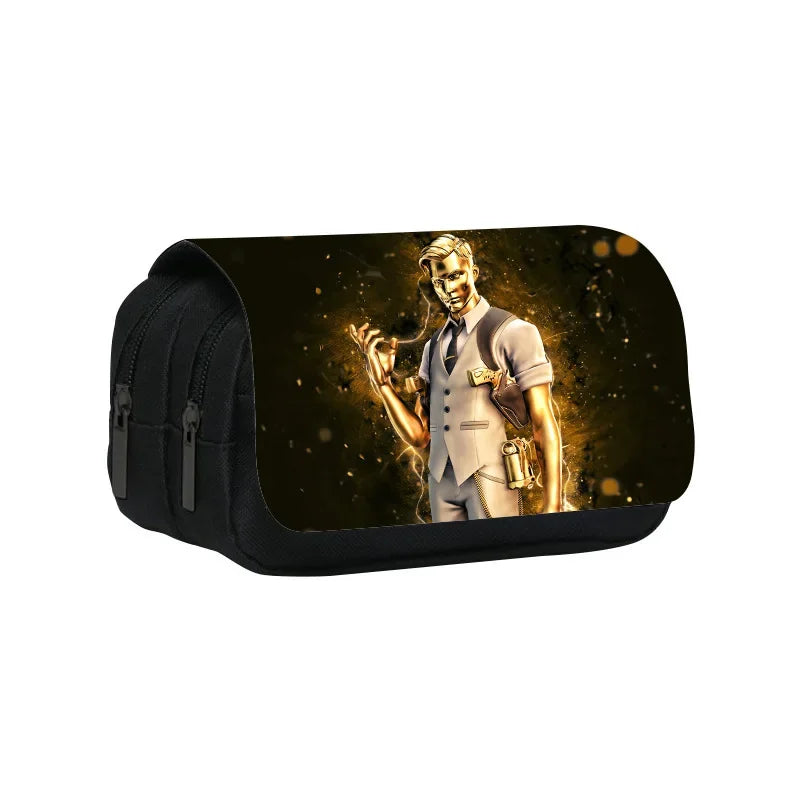 Fortnites Pencil Case Student Products Fortress Night Pen Case Bag Large Capacity Pencil Box Pouch Stationery Supplie Kids Gifts