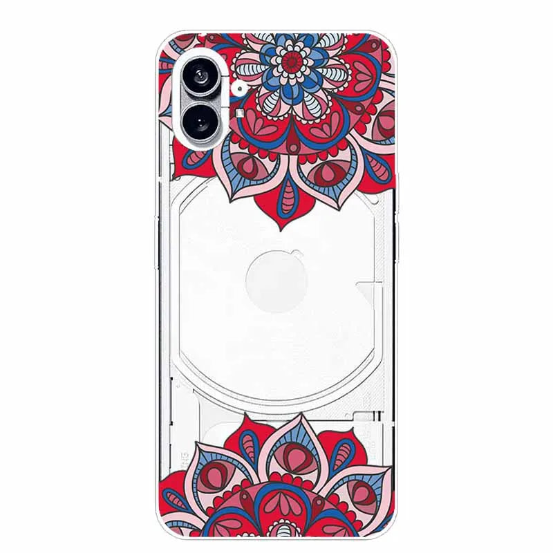 For Nothing Phone 1 2 Case Silicone Soft Cute Transparent Coque for Nothing Phone (2) TWO One Protective Funda Clear TPU Covers