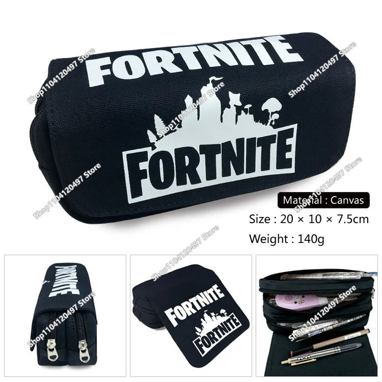 Shooting Game Pencilcase FORTNITED Boy Large Capacity Waterproof Pencil Pouch Office Stationary Gift Toy