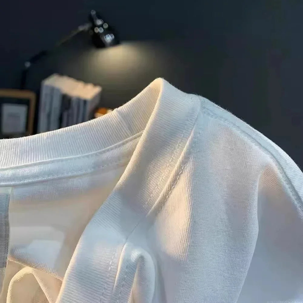 Summer Short-sleeved T-shirts for Men and Women, Casual Round-neck Printed Tops, Fashionable and Comfortable Luxury T-shirts