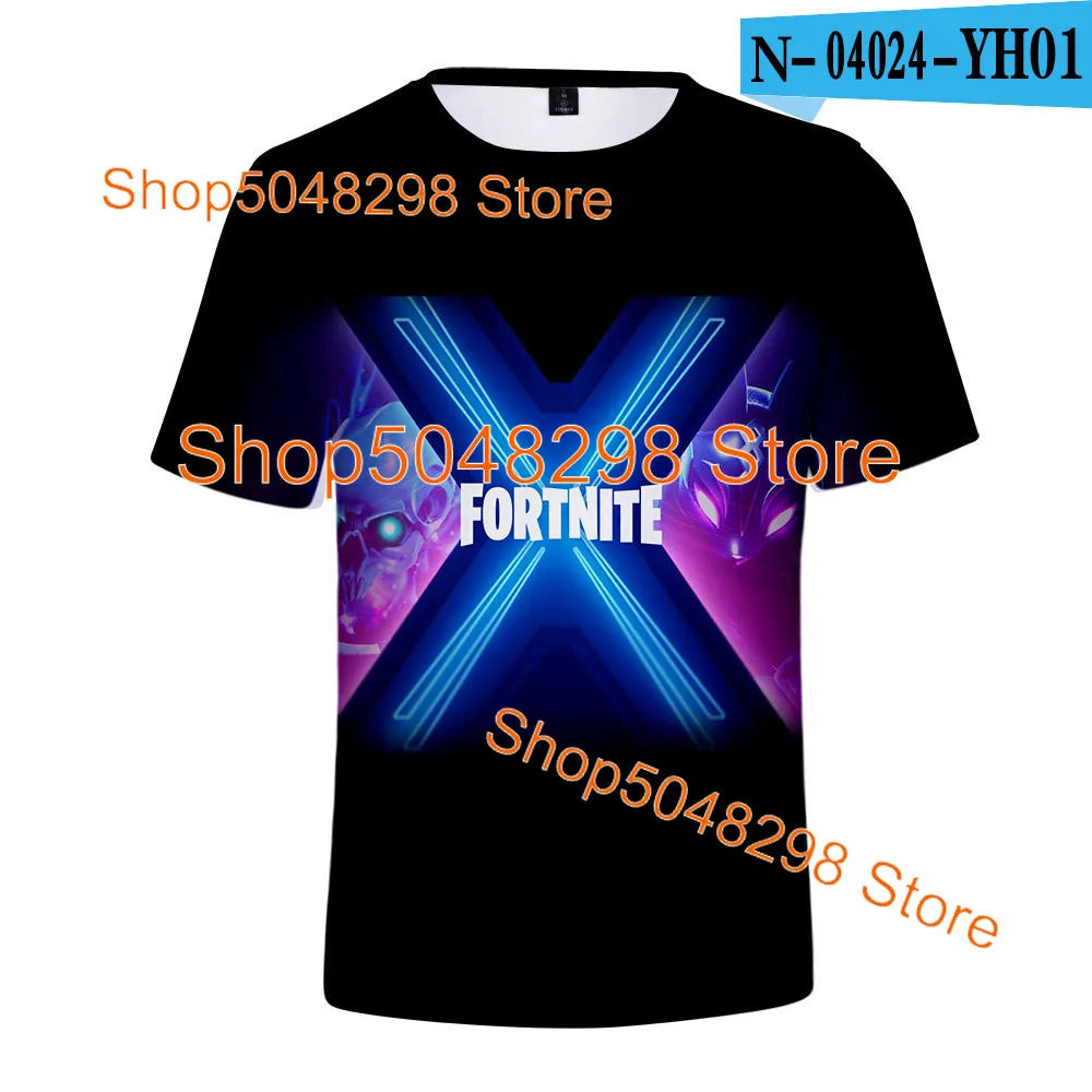 Bushranger Fortnite T Shirt for Kids 3D Print Banana Peely T-shirt Men Women's Tee Battle Royale Game Summer Tops Birthday Gifts