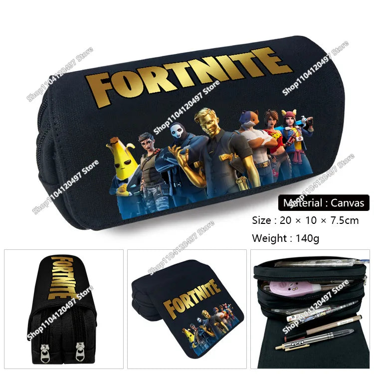 Shooting Game Pencilcase FORTNITED Boy Large Capacity Waterproof Pencil Pouch Office Stationary Gift Toy