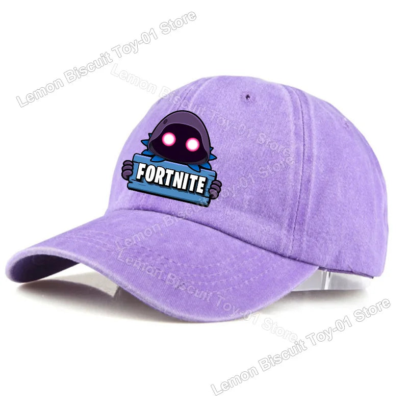 Fortnites Series Adult Baseball Cap Adjustable Hot Men Women Hat Washed Denim Retro Sun Visor Outdoor Sport Accessories Gifts