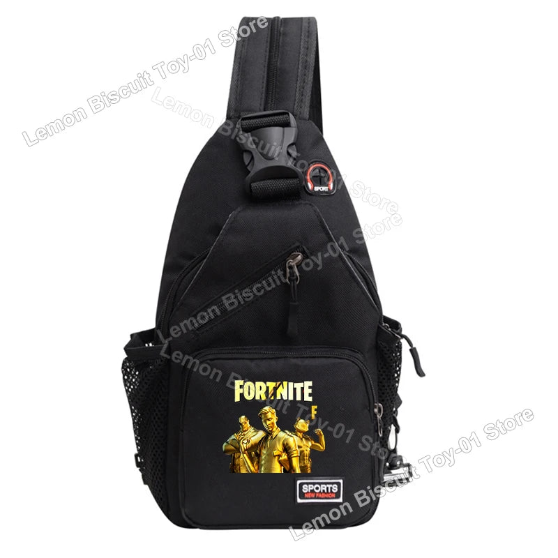 Fortnites Series Chest Bag Hot Game Student Shoulder Bag Multifunctional Fashion Women Man Small Backpack Funny Birthday Gifts