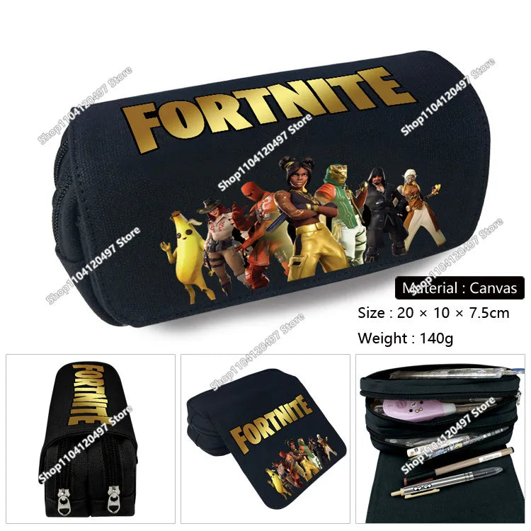 Shooting Game Pencilcase FORTNITED Boy Large Capacity Waterproof Pencil Pouch Office Stationary Gift Toy