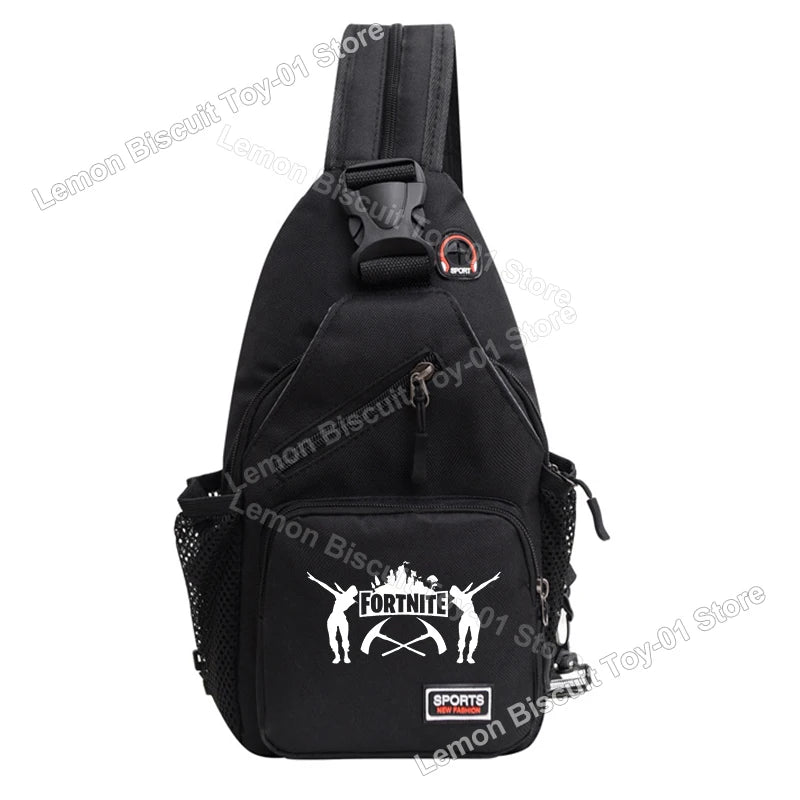 Fortnites Series Chest Bag Hot Game Student Shoulder Bag Multifunctional Fashion Women Man Small Backpack Funny Birthday Gifts