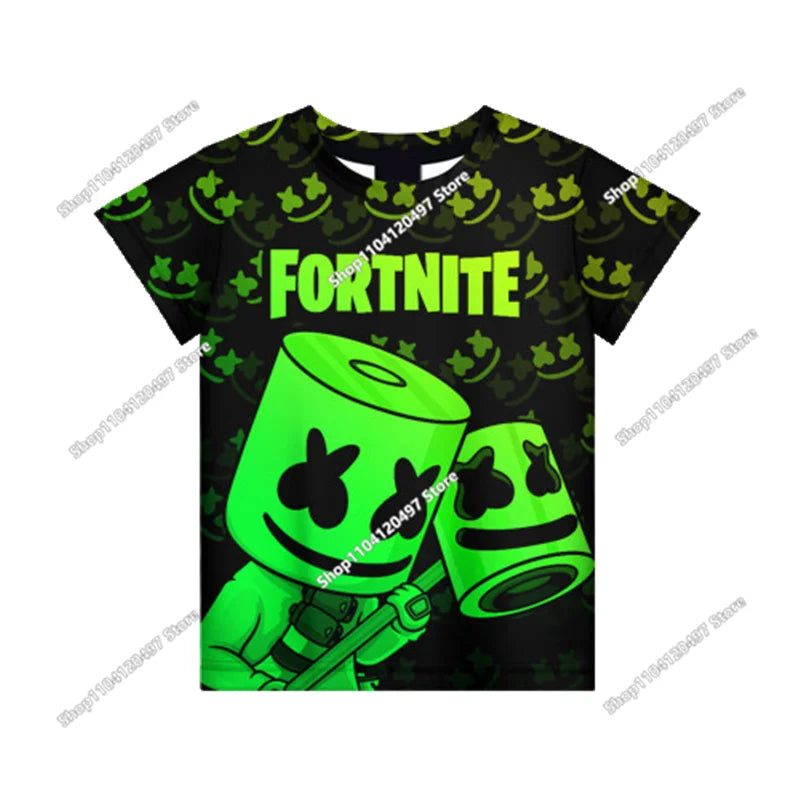 Christmas Fortnite T-shirt Tees X Lord T Shirt Triggerfish Battle Royale Game Kids Men Women Harajuku Teen Clothes
