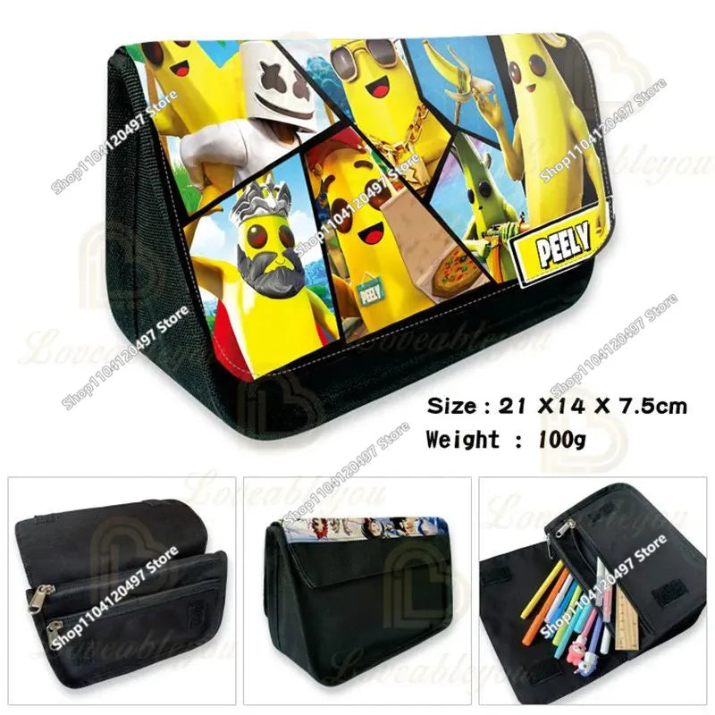 Shooting Game Pencilcase FORTNITED Boy Large Capacity Waterproof Pencil Pouch Office Stationary Gift Toy