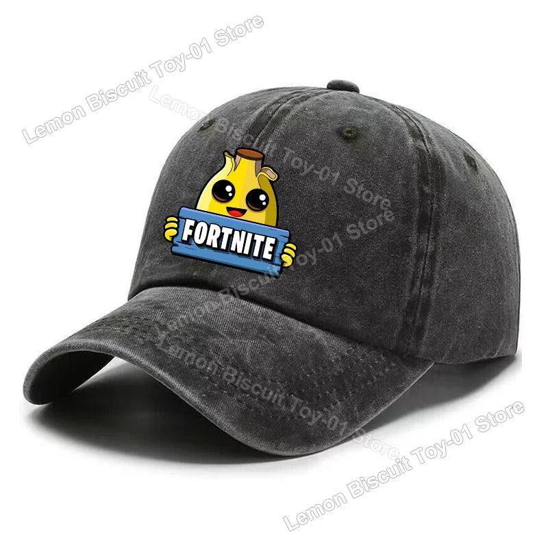 Fortnites Series Adult Baseball Cap Adjustable Hot Men Women Hat Washed Denim Retro Sun Visor Outdoor Sport Accessories Gifts